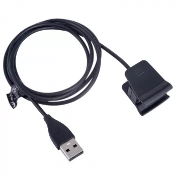 Akyga AK-SW-35 Cable de carga para Fitbit Alta HR, USB-A, 1 m, negro