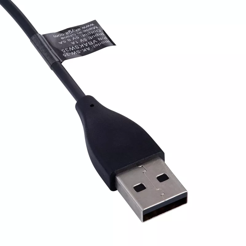 Akyga AK-SW-35 Cable de carga para Fitbit Alta HR, USB-A, 1 m, negro
