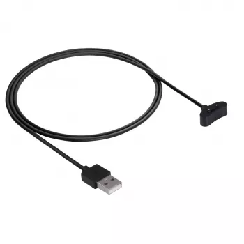 Akyga AK-SW-39 Cable de carga magnético para Ticwatch Pro 3 GPS / E3, USB-A, 1 m, negro
