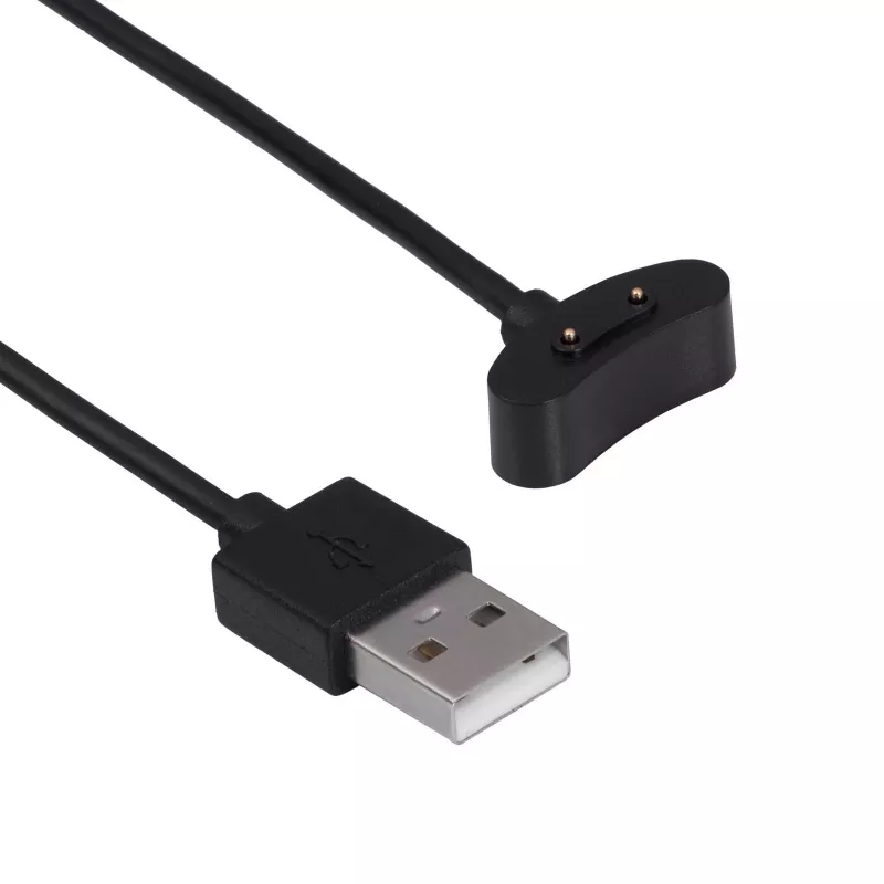 Akyga AK-SW-39 Cable de carga magnético para Ticwatch Pro 3 GPS / E3, USB-A, 1 m, negro