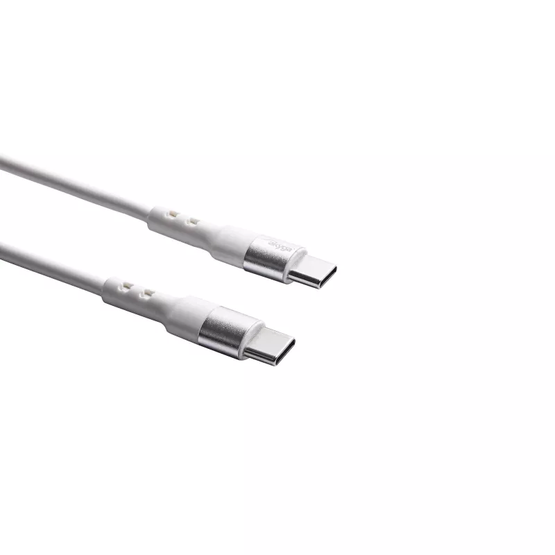 Akyga AK-USB-40 Cable USB-C a USB-C, USB 2.0, 60 W, 1 m, blanco