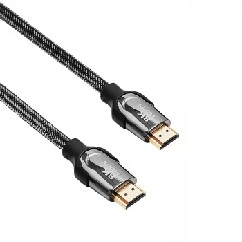Akyga AK-HD-15S Cable HDMI 2.1, apantallado, cobre, trenzado, 48 Gbit/s, 8K@60Hz / 4K@120Hz, 1,5 m