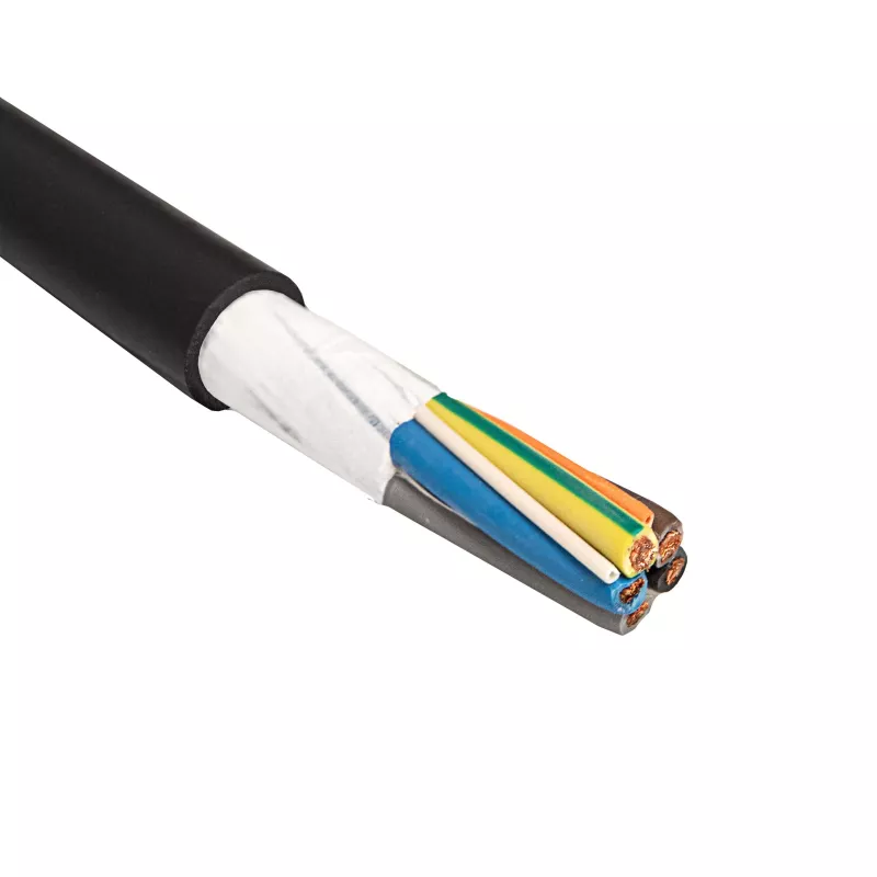 Akyga AK-SC-E12 Cable de carga EV 5 x 6 mm² + 2 x 0,75 mm², trifásico, 32 A, 450/750 V, por metros