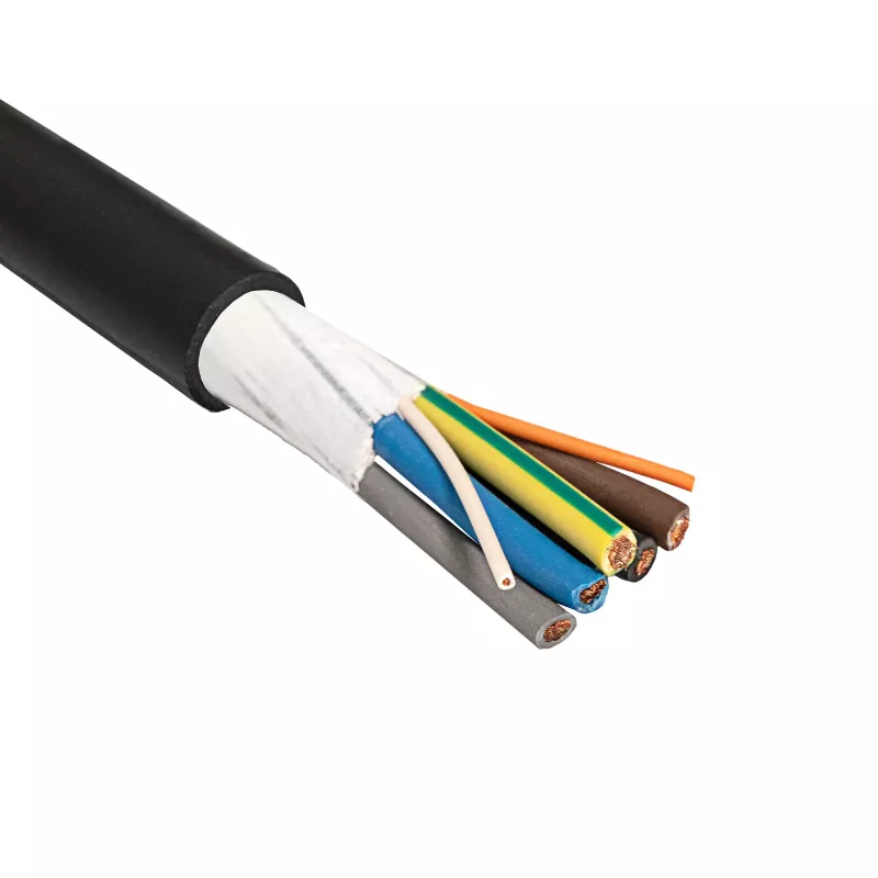 Akyga AK-SC-E12 Cable de carga EV 5 x 6 mm² + 2 x 0,75 mm², trifásico, 32 A, 450/750 V, por metros
