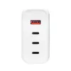 Akyga AK-CH-24 Cargador USB GaN 140 W, 3 x USB-C PD + USB-A, blanco
