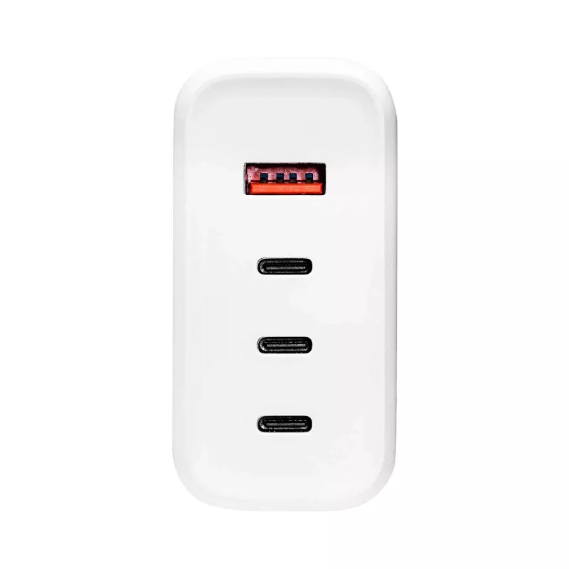 Akyga AK-CH-24 Cargador USB GaN 140 W, 3 x USB-C PD + USB-A, blanco