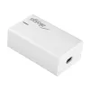 Akyga AK-CH-25 Cargador USB de sobremesa GaN 140 W, 3 x USB-C PD + USB-A, blanco