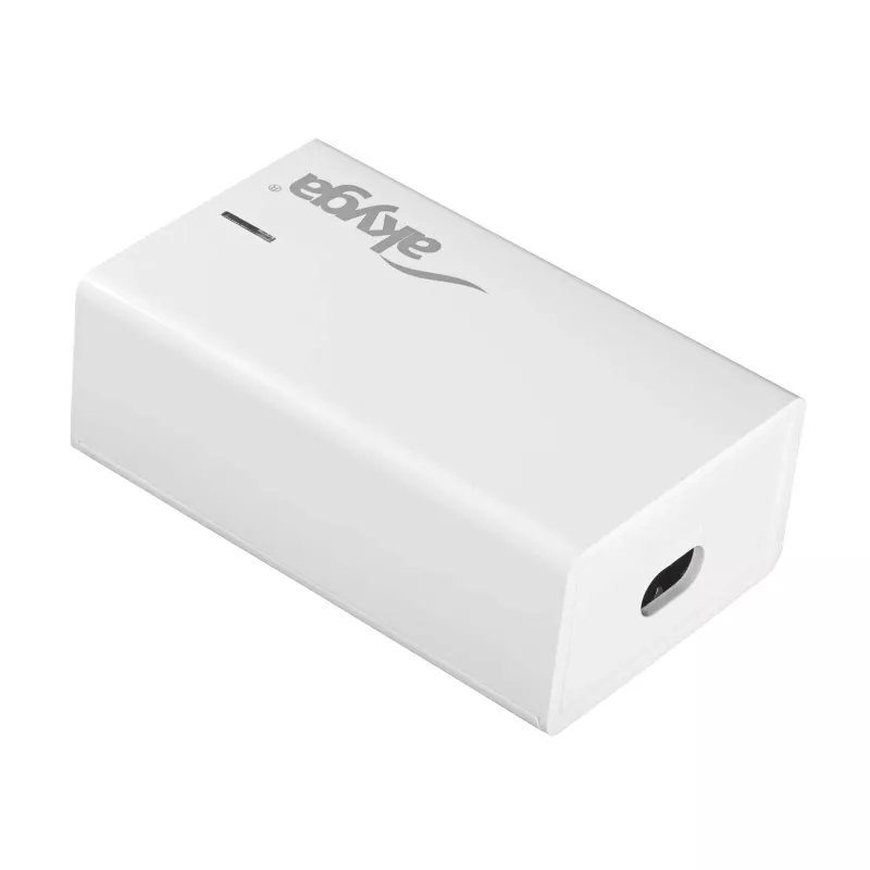 Akyga AK-CH-25 Cargador USB de sobremesa GaN 140 W, 3 x USB-C PD + USB-A, blanco