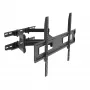 Akyga AK-MB-10 soporte de pared orientable para TV, 37-70 pulgadas, 50 kg, VESA 600x400, giro ±45°, inclinación ±20°, negro