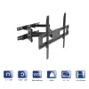 Akyga AK-MB-10 soporte de pared orientable para TV, 37-70 pulgadas, 50 kg, VESA 600x400, giro ±45°, inclinación ±20°, negro