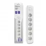 Qoltec Regleta de Enchufes 6 Tomas 1,8 m Blanco
