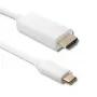 Qoltec cable adaptador USB 3.1 Type-C macho a HDMI Type A macho, 4K, Alternate Mode, 1 m, negro
