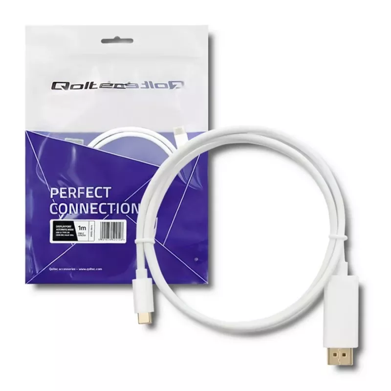 Qoltec cable adaptador USB 3.1 Type-C macho a HDMI Type A macho, 4K, Alternate Mode, 1 m, negro