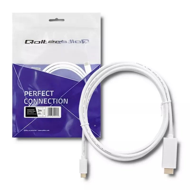 Cable Qoltec USB 3.1 Type-C macho a HDMI A macho 2m 4K 60Hz