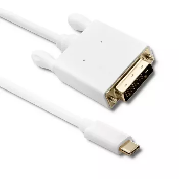 Qoltec Cable Adaptador USB 3.1 Type-C Macho a DVI-D Macho 2m 4K