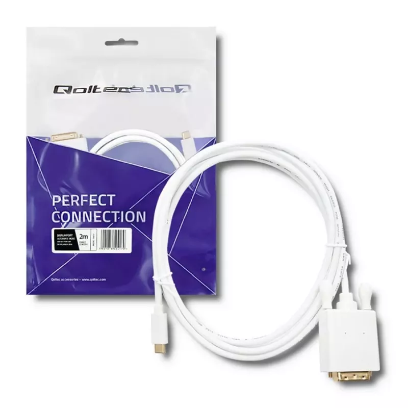 Qoltec Cable Adaptador USB 3.1 Type-C Macho a DVI-D Macho 2m 4K