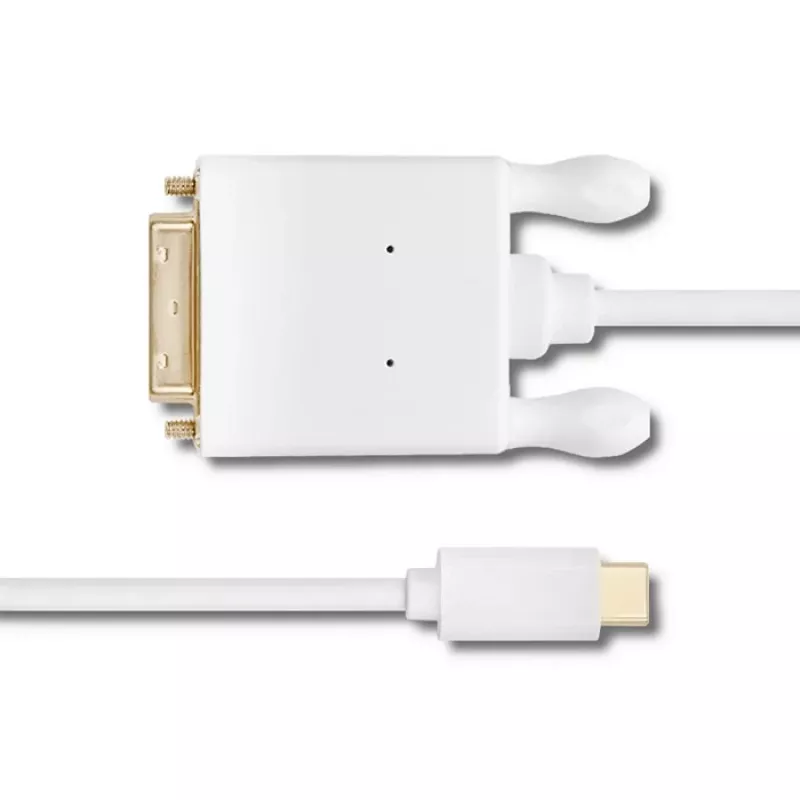 Qoltec Cable Adaptador USB 3.1 Type-C Macho a DVI-D Macho 2m 4K