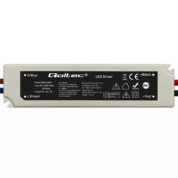 Qoltec Fuente de alimentación conmutada LED 60W 12V 5A IP67 estanca blanca