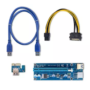 Qoltec Riser PCI-E ver. 009S USB 3.0 60cm extensor GPU Mining
