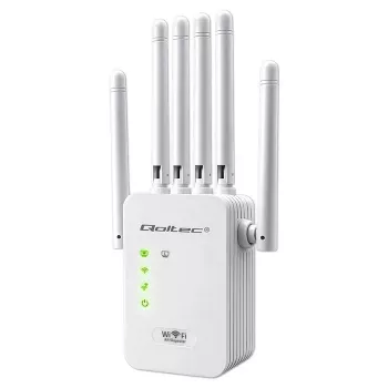 QOLTEC Amplificador de señal WiFi repetidor punto de acceso 300 Mbps