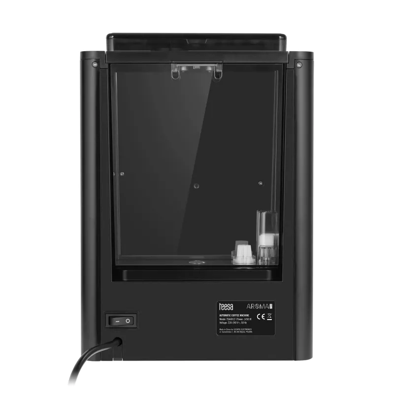 TEESA AROMA 750 cafetera automática con molinillo, 1450 W, 1,5 l, negra