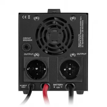 Rebel POWER-500-LFP4 inversor de onda senoidal pura con función de carga 12V 230V 500VA/300W