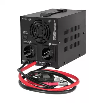 Rebel POWER-500-LFP4 inversor de onda senoidal pura con función de carga 12V 230V 500VA/300W