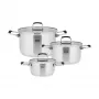 TEESA COOK PRIME juego de 6 ollas, acero inoxidable, apto para inducción