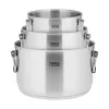 TEESA COOK PRIME juego de 6 ollas, acero inoxidable, apto para inducción