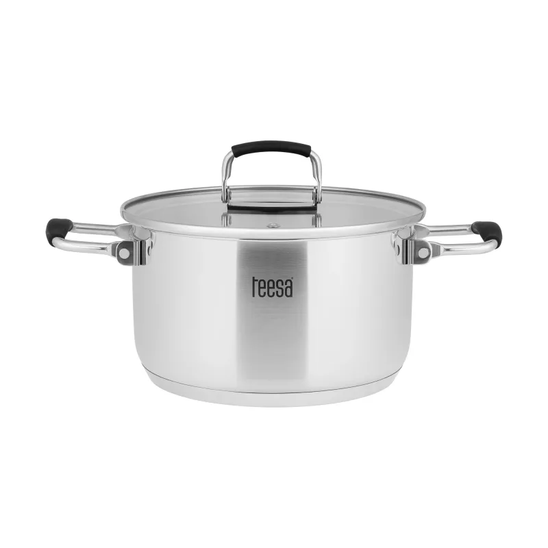 TEESA COOK PRIME juego de 6 ollas, acero inoxidable, apto para inducción