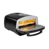 TEESA horno de pizza SUPREME ELITE 2200 W, 450°C, doble calefacción, ventana, LED, 33 cm, múltiples programas de horneado