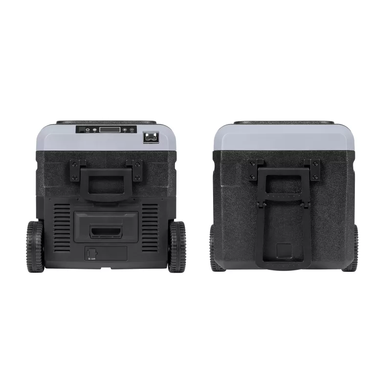 TEESA TSA6002 nevera/congelador profesional con compresor 40L, DC12/24V AC230V, compatible con batería, ruedas grandes, asa resistente, Bluetooth
