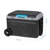 TEESA TSA6002 nevera/congelador profesional con compresor 40L, DC12/24V AC230V, compatible con batería, ruedas grandes, asa resistente, Bluetooth