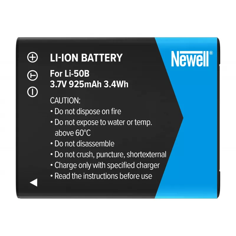 Newell batería de repuesto Li-50B para Pentax