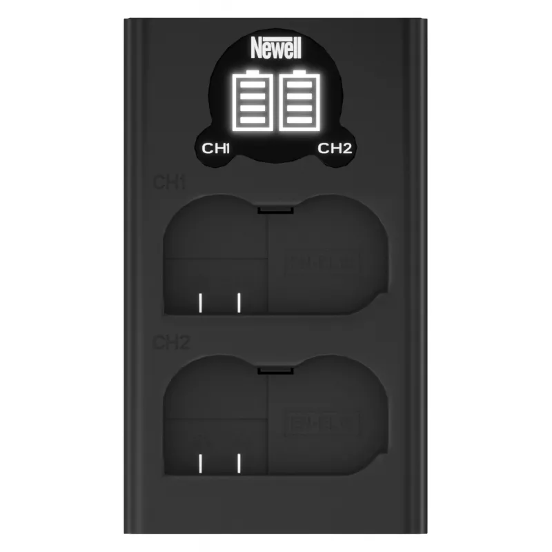 Cargador USB-C de doble canal Newell DL-USB-C para baterías Nikon EN-EL15