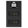 Cargador USB-C de doble canal Newell DL-USB-C para baterías Canon LP-E10