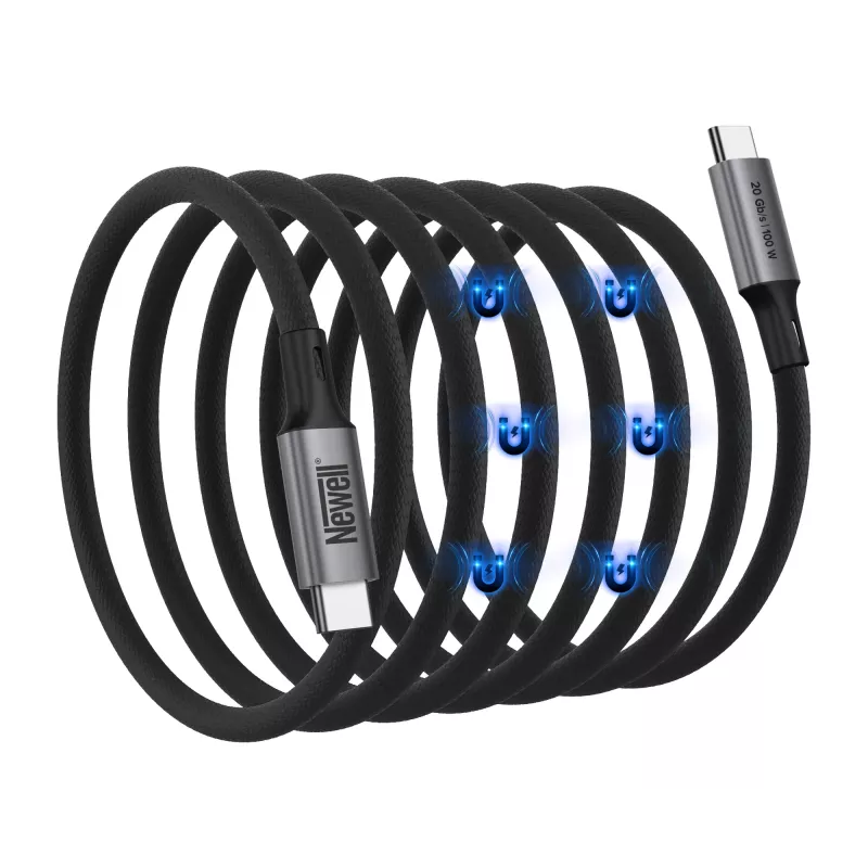 Cable magnético Newell USB-C a USB-C 3.2 Gen 2 - 1 m, grafito