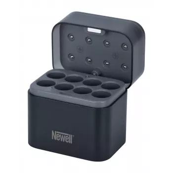 Cargador de baterías Li-Ion/Ni-MH Newell de 8 canales