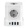Newell GaN Power Cube 9w1 regleta de enchufes con cargador USB blanco
