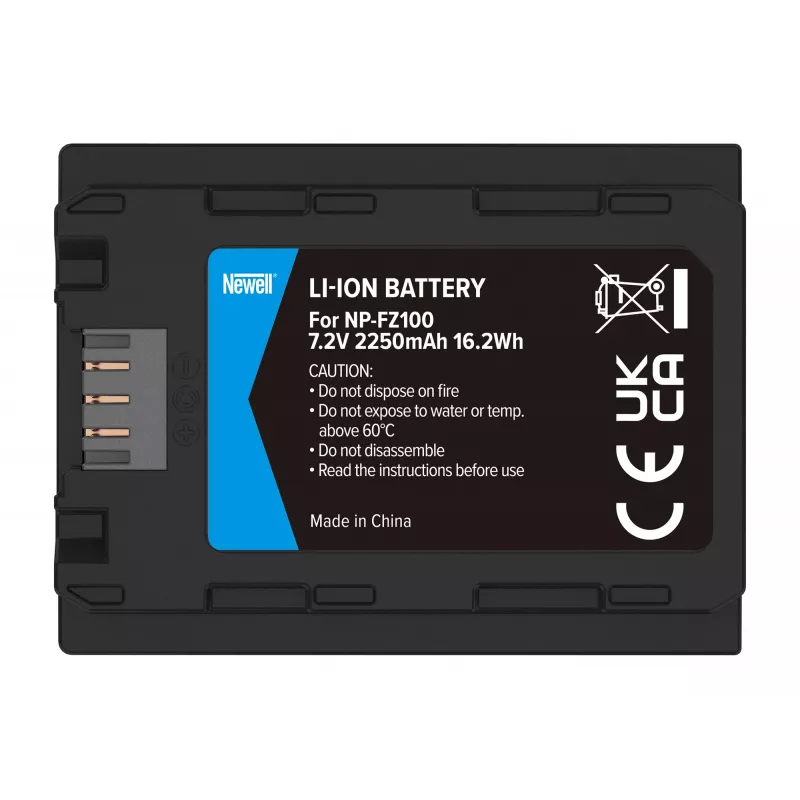 Newell batería de repuesto para Sony NP-FZ100, 2280mAh, 7,2V, Li-Ion, negro