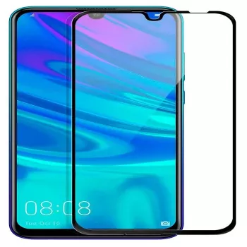 Evelatus Protector de Pantalla Full Cover 2.5D Japan Glue Anti-Static para Huawei Honor 10 Lite