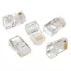 Gembird LC-8P8C-001/50 conector RJ45 Cat5e 8P8C baño de oro 30µ pack de 50 transparente
