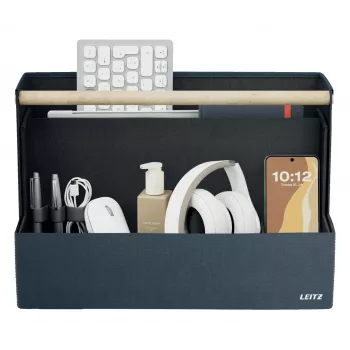 Leitz MyBox Organizador de escritorio portátil de tela gris oscuro