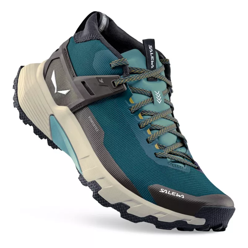 SALEWA Zapatillas de speed hiking Pedroc 2 Mid PTX - Pond/Black Out - UK 9.5 (EU 44)
