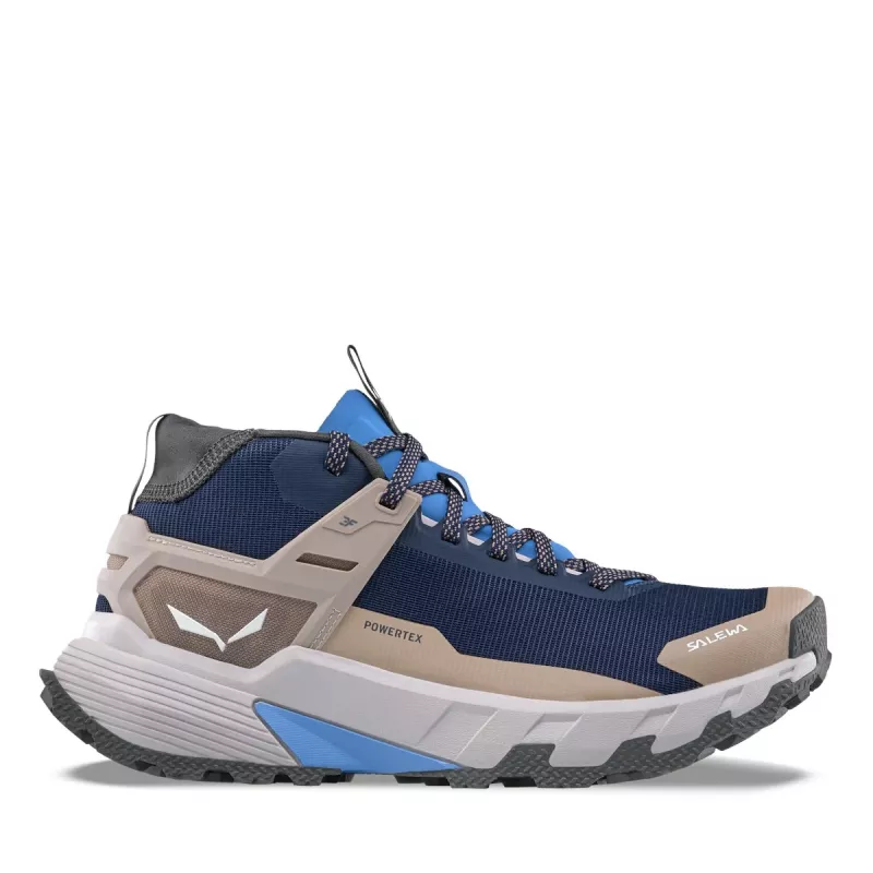 Salewa Pedroc 2 Mid PTX Zapatos de senderismo para mujer - Navy Blazer/Quicksand - UK 6 (EU 39)