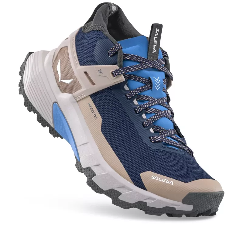 Salewa Pedroc 2 Mid PTX Zapatos de senderismo para mujer - Navy Blazer/Quicksand - UK 6.5 (EU 40)