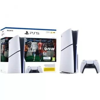 Sony PlayStation 5 Slim Disc Edition 1TB + EA Sports FC 26 Pack - Blanco/Negro (CFI-2116A)