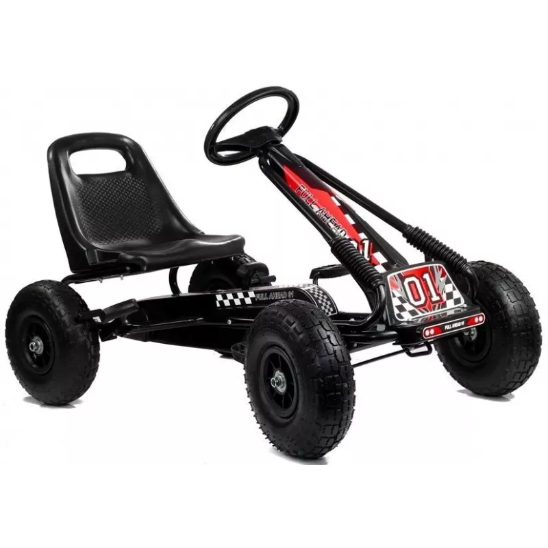 LEAN TOYS LEAN CARS A-15 Go-kart negro neumáticos de aire