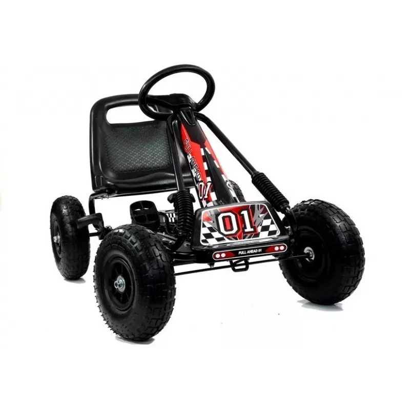 LEAN TOYS LEAN CARS A-15 Go-kart negro neumáticos de aire