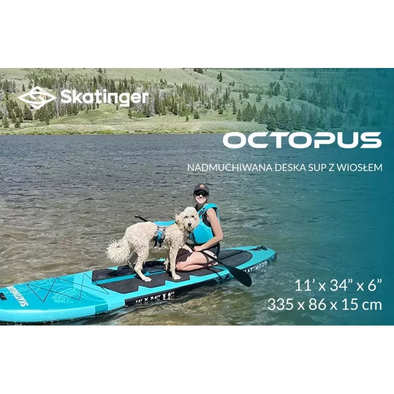 SKT Octopus Paddle surf hinchable Allround 335x86x15 cm